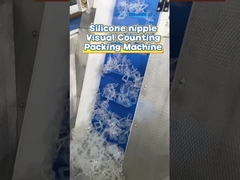 Máquina de embalagem de contagem visual de alta velocidade para mamilos de silicone